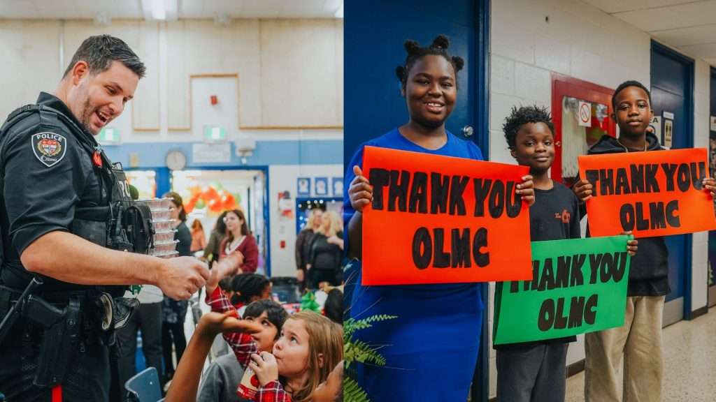 Community members at the Baby Jesus Lunch