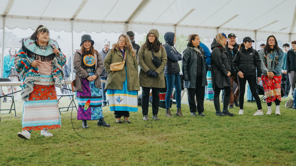 Indigenous student leaders from across the OCSB welcome guests