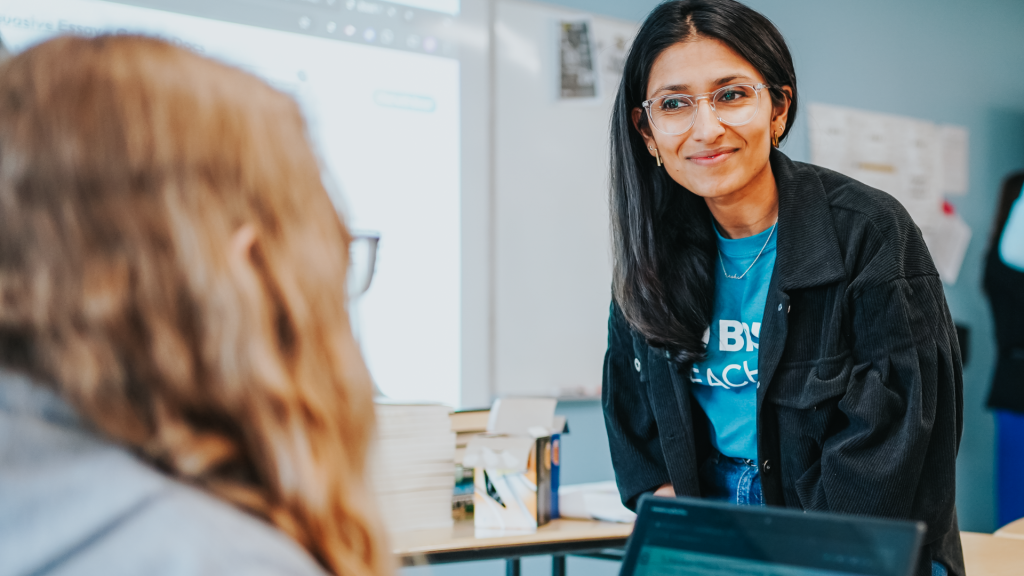 Brisk Boost AI instructor interacting with a student