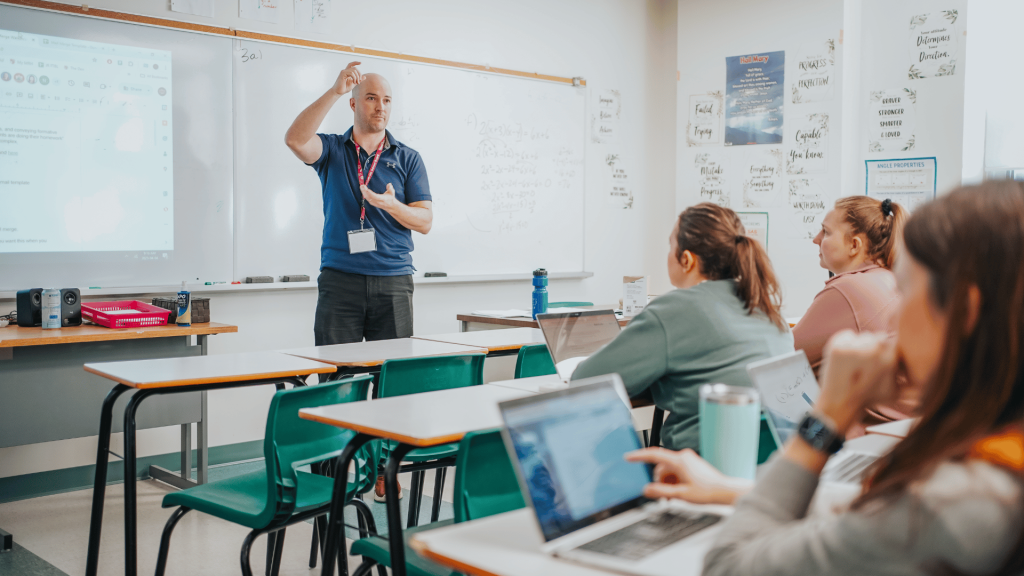 STEM instructor sharing knowledge with the OCSB teachers