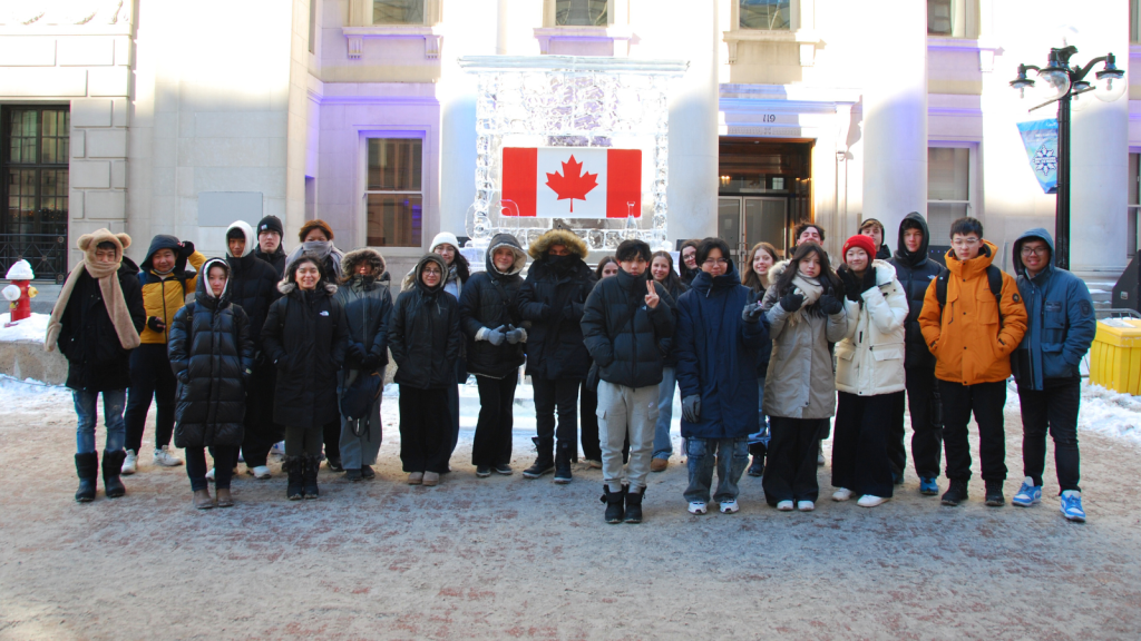 OCSB international students visiting downtown Ottawa