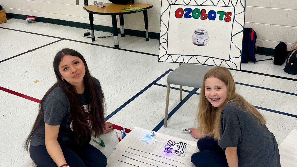 St. Mother Theresa's students working on their robotics project