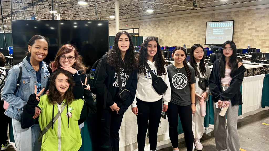 St. Mother Theresa's students at the competition venue