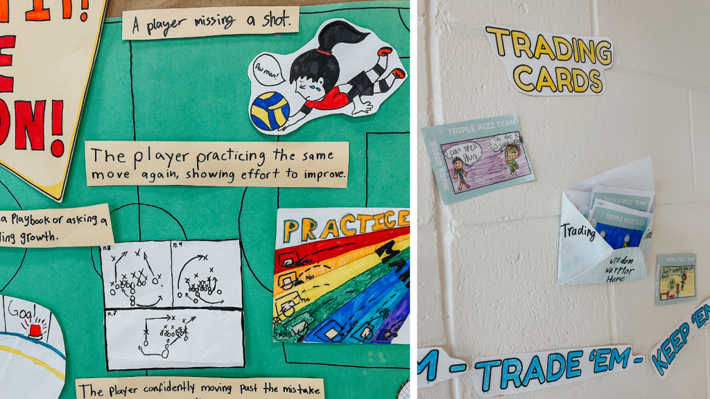 St. Luke Nepean doors reflecting the power of mistakes and trading cards