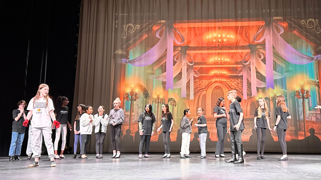 OCSB Camp participants performing on stage