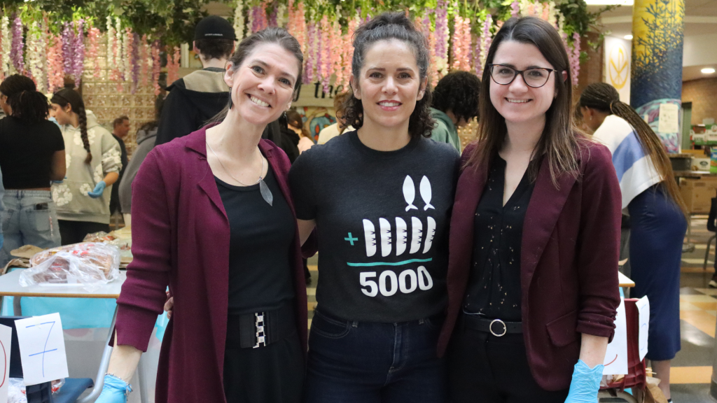 All Saints' staff coordinating students on the Feed the 5000 project