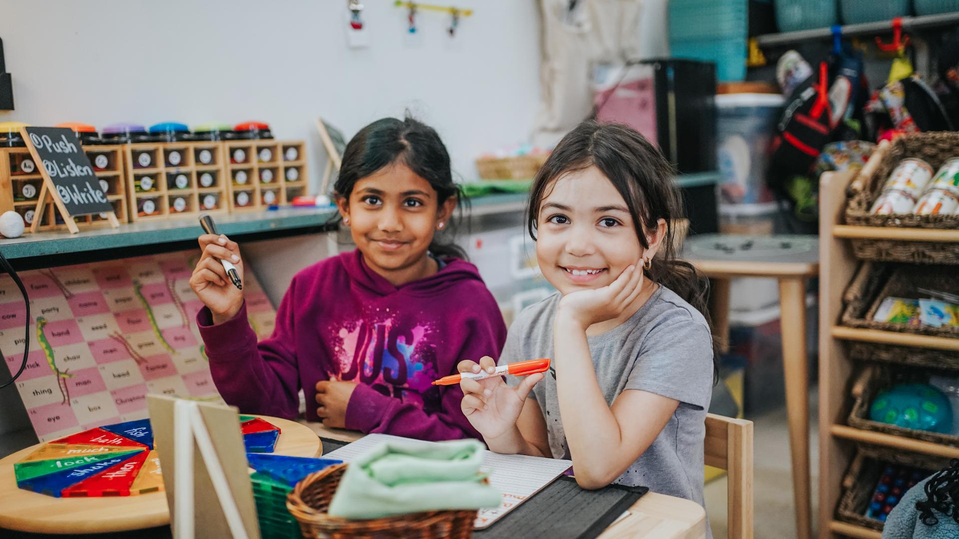 OCSB students in their classroom during an activity